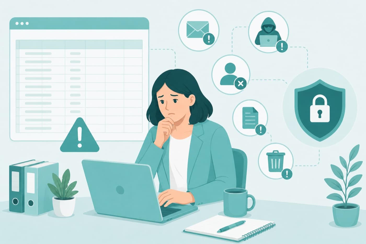 5 Riesgos de Gestionar Clientes de Terapia en Excel (Y Por Qué Es un Problema Legal)
